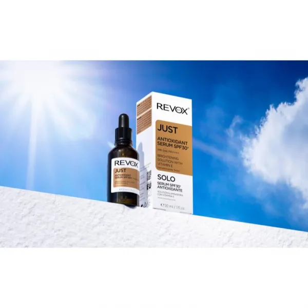 Revox B77 JUST Antioxidant Serum SPF 30+ rozjasňujúce pleťové sérum SPF 30 30 ml