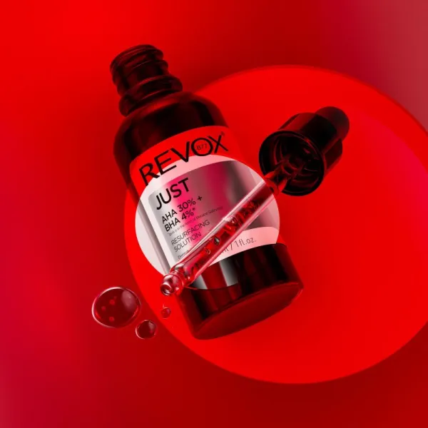 Revox B77 JUST AHA 30% + BHA 4% vyhladzujúce exfoliačné sérum pre obnovu povrchu pleti 30 ml