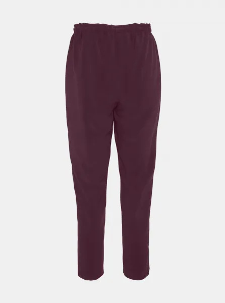 Burgundy shortened trousers VERO MODA