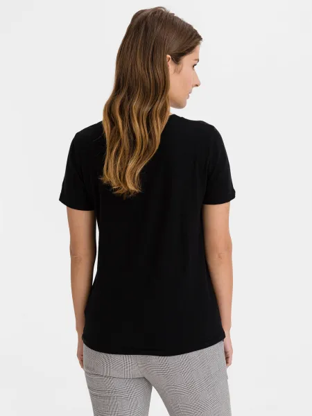 GAP Tričko organic vintage Čierna