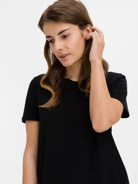 GAP Tričko organic vintage Čierna