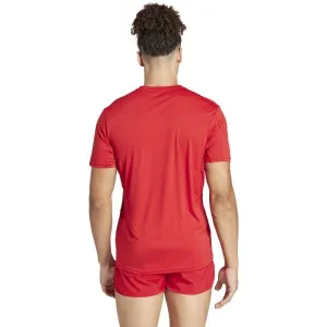 adidas ADIZERO ESSENTIALS TEE Pánske bežecké tričko, červená, veľkosť XXS
