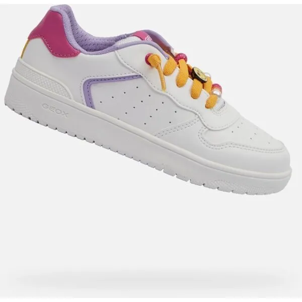 White Girls Geox Washiba Sneakers - Girls