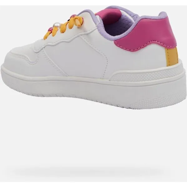 White Girls Geox Washiba Sneakers - Girls