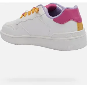 White Girls Geox Washiba Sneakers - Girls