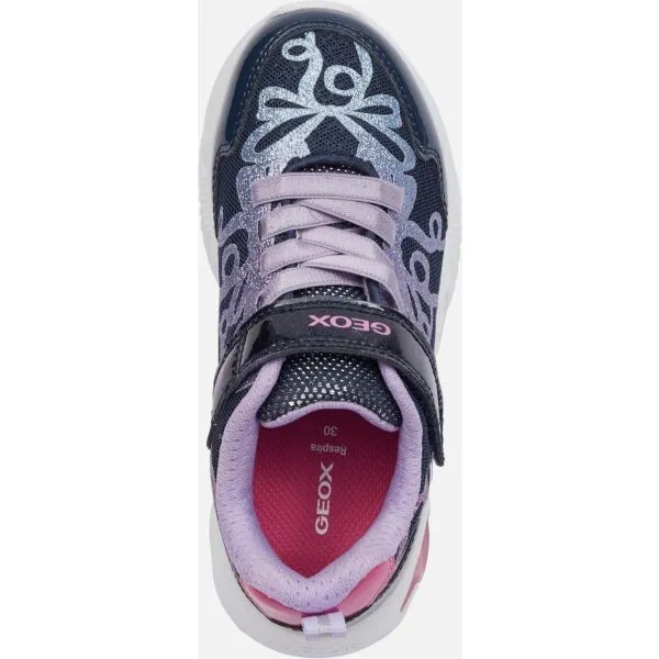 Dark Blue Girls Geox Assister Sneakers - Girls
