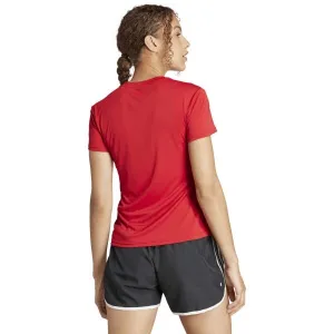 adidas ADIZERO ESSENTIALS TEE W Dámske bežecké tričko, červená, veľkosť