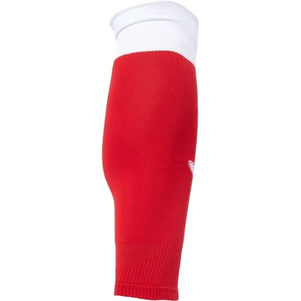 CASTORE TOP SOCK FOOTLESS Pánske futbalové štulpne, červená, veľkosť