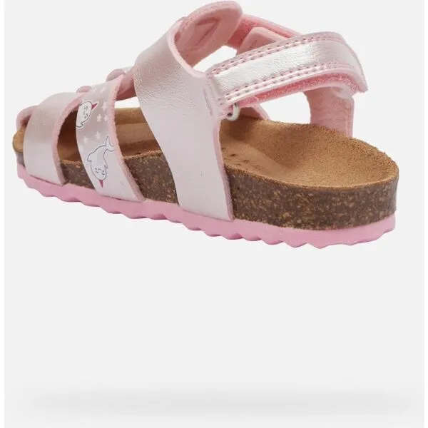 Pink Girls Sandals Geox Chalki - Girls