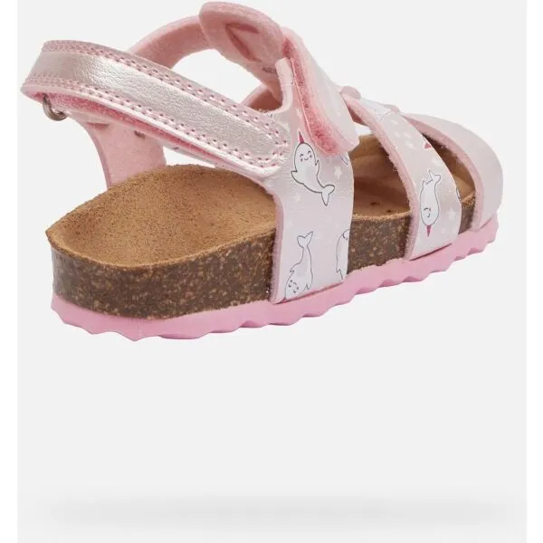 Pink Girls Sandals Geox Chalki - Girls