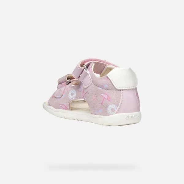 Girls First Steps Geox Macchia Pink - Girls