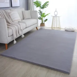 Koberec Pouffy sivý