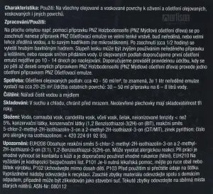 PNZ Ošetrovacia emulzia pre olejované a voskované podlahy 2.5 l
