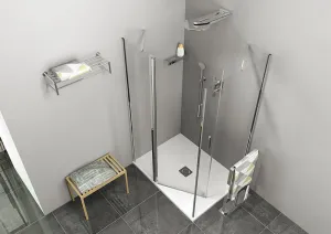 POLYSAN - ZOOM obdĺžniková sprchová zástena 1000x800 L/P varianta ZL1310ZL3280