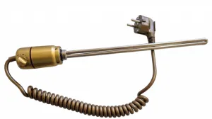 HOPA - Vykurovacia tyč PATRONA s termostatom - Farba vykurovacej tyče - Mosadz, Výkon vykurovacej tyče - 150 W RADPST160