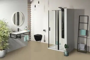 POLYSAN - ZOOM Black obdĺžniková sprchová zástena 1200x1000 L/P varianta ZL1312BZL3210B