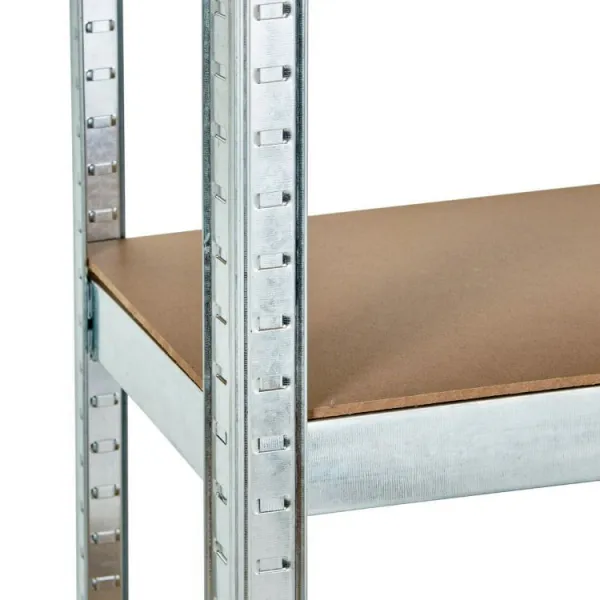 DomTextilu Stabilnýkovovýúložnýregáls5policami180x90x40 46731
