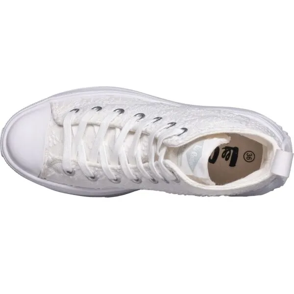 Lee Cooper CANVAS Dámske členkové tenisky, biela, veľkosť