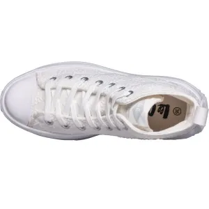 Lee Cooper CANVAS Dámske členkové tenisky, biela, veľkosť