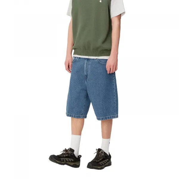 Carhartt WIP Landon Short Blue heavy stone wash 33