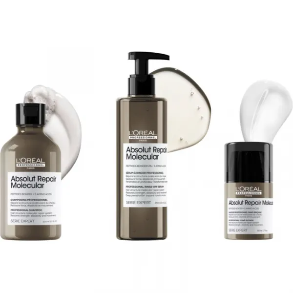 L'Oréal Professionnel Paris obnovujúca maska pre poškodené vlasy -  Absolut Repair Molecular Professional Leave-In Mask