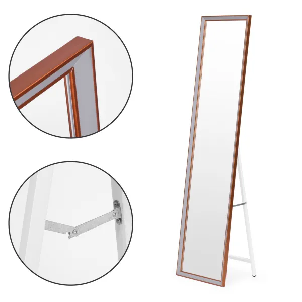 MODERNHOME Volně stojící zrcadlo DUO 148 cm béžové