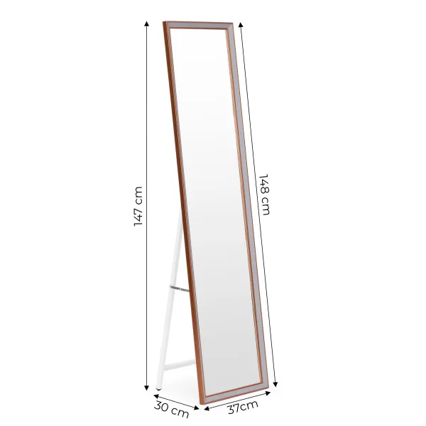MODERNHOME Volně stojící zrcadlo DUO 148 cm béžové