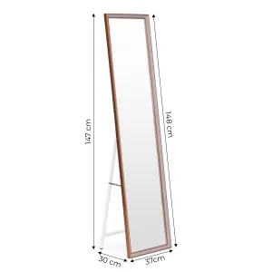 MODERNHOME Volně stojící zrcadlo DUO 148 cm béžové
