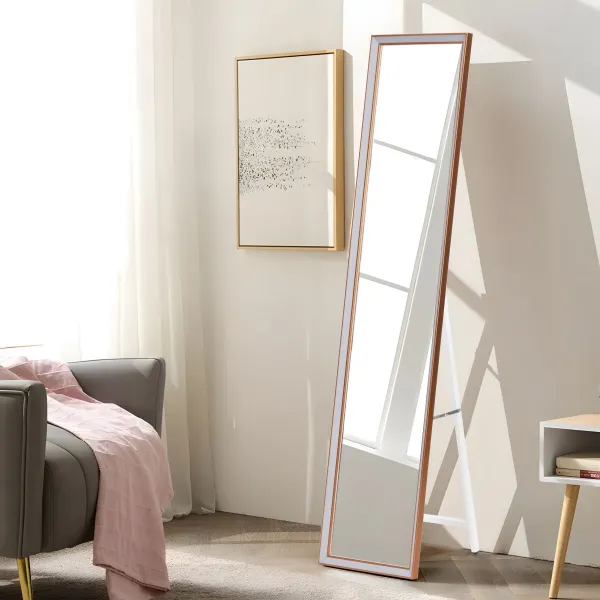 MODERNHOME Volně stojící zrcadlo DUO 148 cm béžové