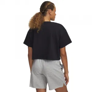 Dámske tričko s krátkym rukávom UNDER ARMOUR UA W VARSITY MIX HW SS CROP-BLK