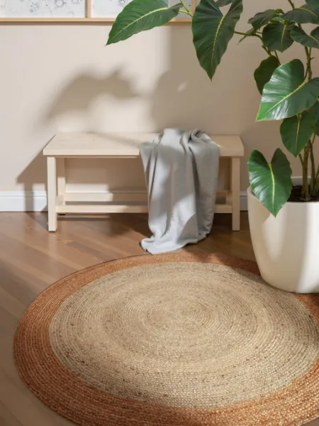 Koberec Hanse Home Looma naturálny / krémový / zlatý kruh