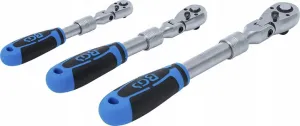 BGS Technics Račne 1/4", 3/8", 1/2", prepínacie, teleskopické, kĺbové, 3 diely, BGS 25128