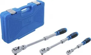 BGS Technics Račne 1/4", 3/8", 1/2", prepínacie, teleskopické, kĺbové, 3 diely, BGS 25128
