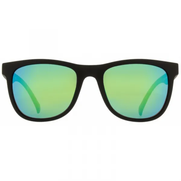 Slnečné okuliare RED BULL SPECT LAKE-004P, matt black rubber, smoke with green mirror, CAT3, POL, 54-19-145