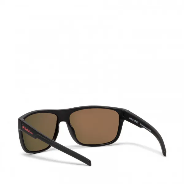 Slnečné okuliare RED BULL SPECT LOOM-001P, matt black rubber, brown with red mirror CAT3, POL, 62-14-127