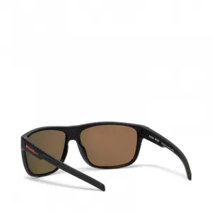 Slnečné okuliare RED BULL SPECT LOOM-001P, matt black rubber, brown with red mirror CAT3, POL, 62-14-127