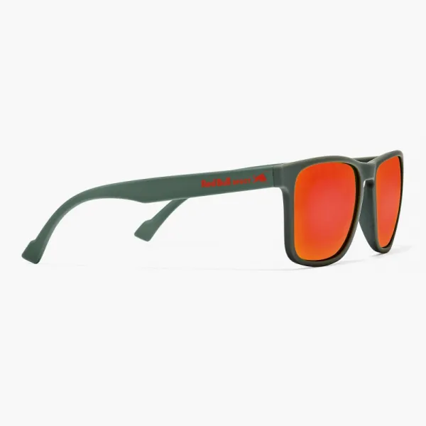 Slnečné okuliare RED BULL SPECT LEAP-006P, matt olive green rubber, brown with red mirror, CAT3, POL, 55-17-14