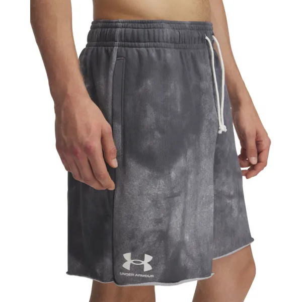 Pánske teplákové kraťasy UNDER ARMOUR UA Rival Terry AOP8inShortQ1-GRY