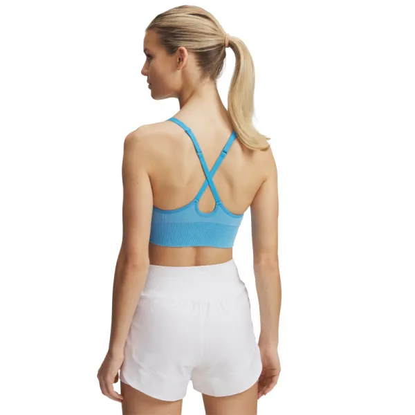 Dámska tréningová športová podprsenka UNDER ARMOUR Vanish Seamless Washed Low-BLU