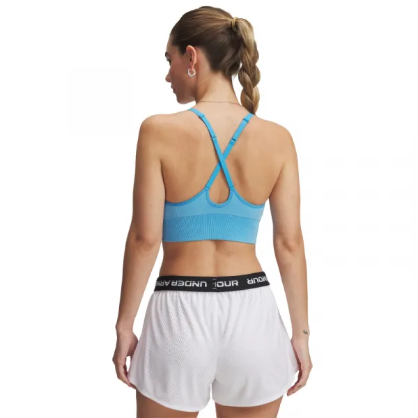 Dámska tréningová športová podprsenka UNDER ARMOUR Vanish Seamless Washed Low-BLU