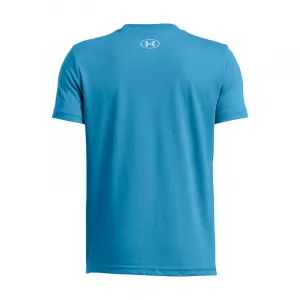 Chlapčenské tričko s krátkym rukávom UNDER ARMOUR UA B LOGO WORDMARK SS-BLU