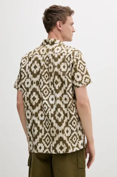 Bavlnená košeľa  Homelane Printed S/S Relaxed Fit Shirt