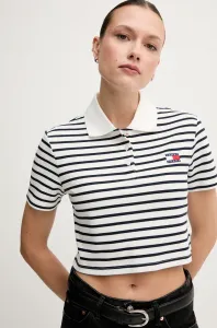 Tommy Jeans polo tričko dámske bavlnené s elastanom