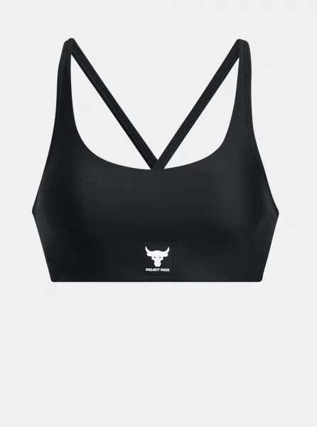 Čierna dámska športová podprsenka Under Armour Project Rock All Train Crsbck