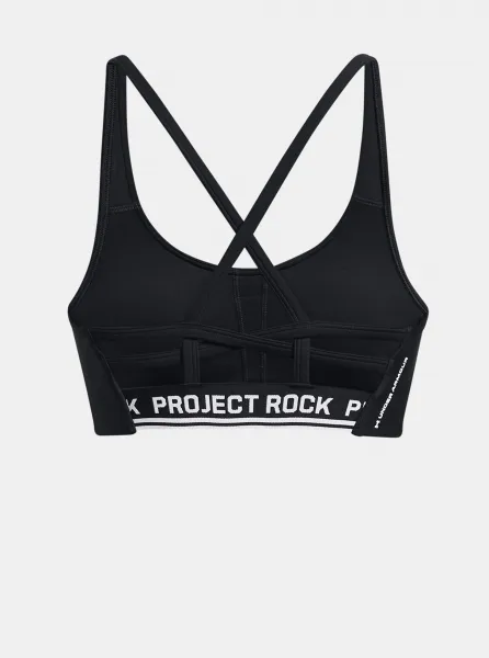 Čierna dámska športová podprsenka Under Armour Project Rock All Train Crsbck