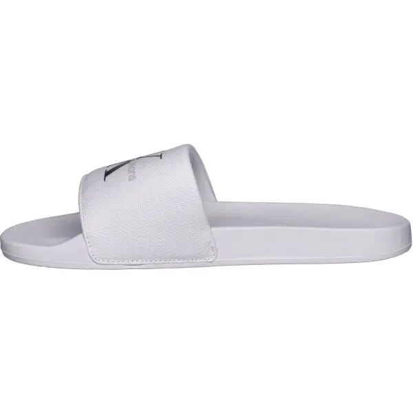 Calvin Klein SLIDE MONOGRAM CV Pánske šľapky, biela, veľkosť