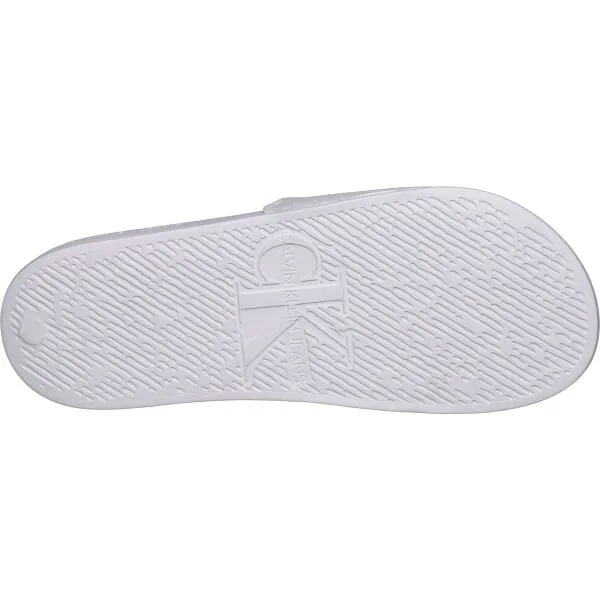 Calvin Klein SLIDE MONOGRAM CV Pánske šľapky, biela, veľkosť