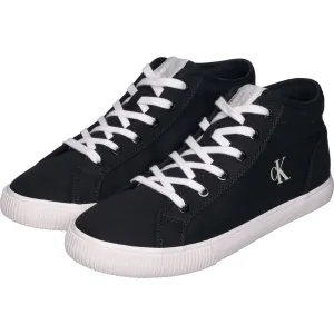 Calvin Klein ESS VULC MID MG CANVAS Pánske tenisky, čierna, veľkosť