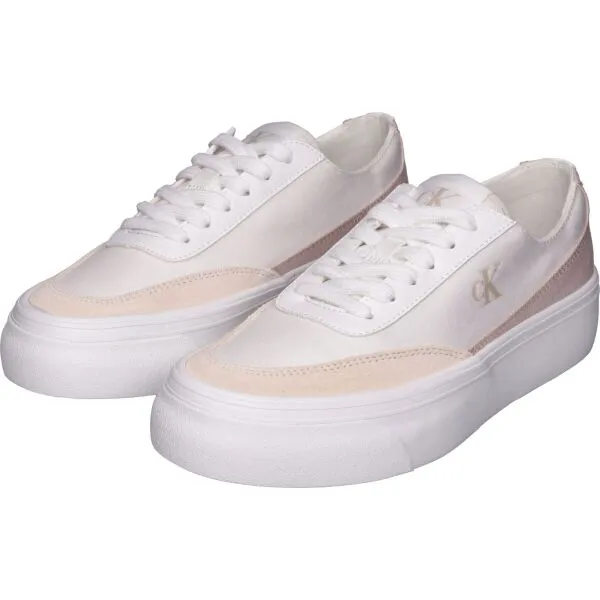 Calvin Klein VULC FLATFORM LOW CV MIXMG Dámske tenisky, biela, veľkosť
