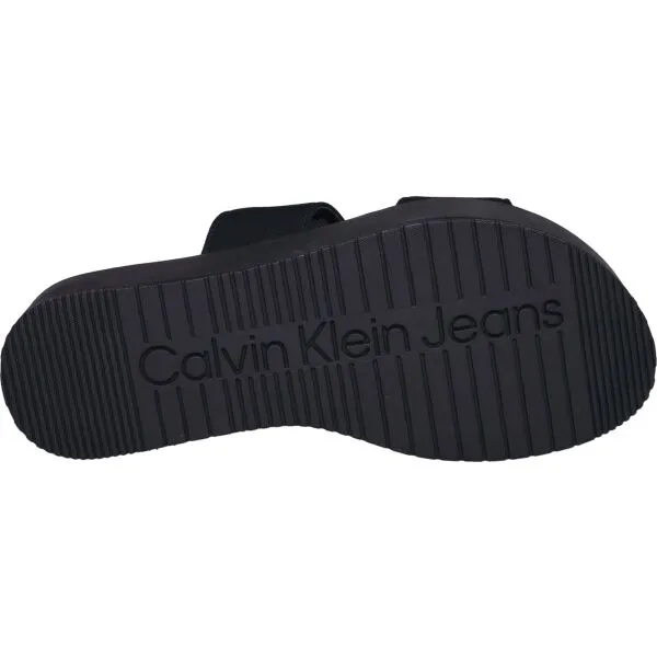 Calvin Klein FLATFORM SANDAL WEBBINGIN Dámske sandále, čierna, veľkosť